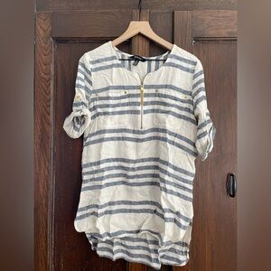 Ellen Tracey Linen Blend Top